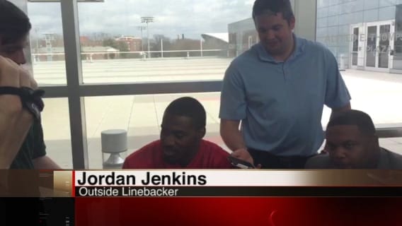 Jordan Jenkins talks about taking down Chubb and Gurley last spring