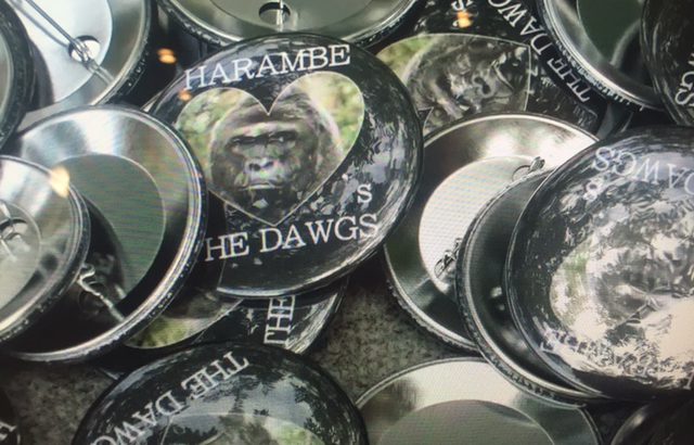 Harambe Game Day Buttons