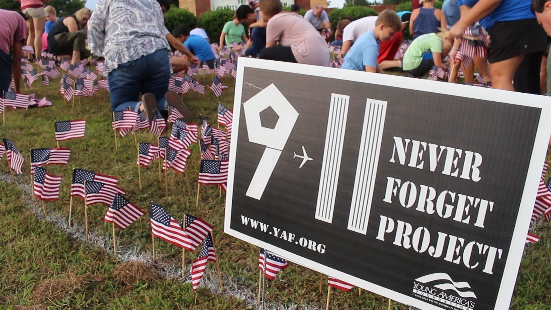 Oconee County Remembers 9/11 with Flag Display