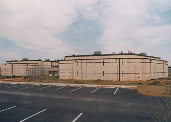 An exterior image of a jail