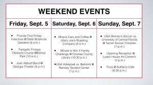 Weekend Events