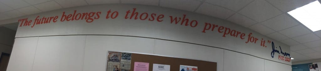 Pano of Wall Quote