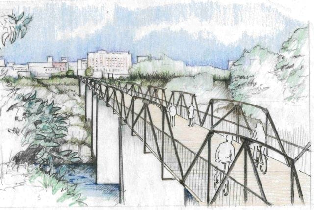 Vector landscape. Sketch of park bridge over lake | Landscape sketch,  Landscape drawings, Drawing scenery