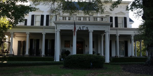 The Alpha Gamma Delta house is located at 530 S. Milledge Ave. in Athens, Georgia, and is owned by the Gamma Alpha House Corporation. The house received a local historic designation from the Athens-Clarke County Government in 1991 and is valued at $3.1 million. (Photo by Emma Fordham)