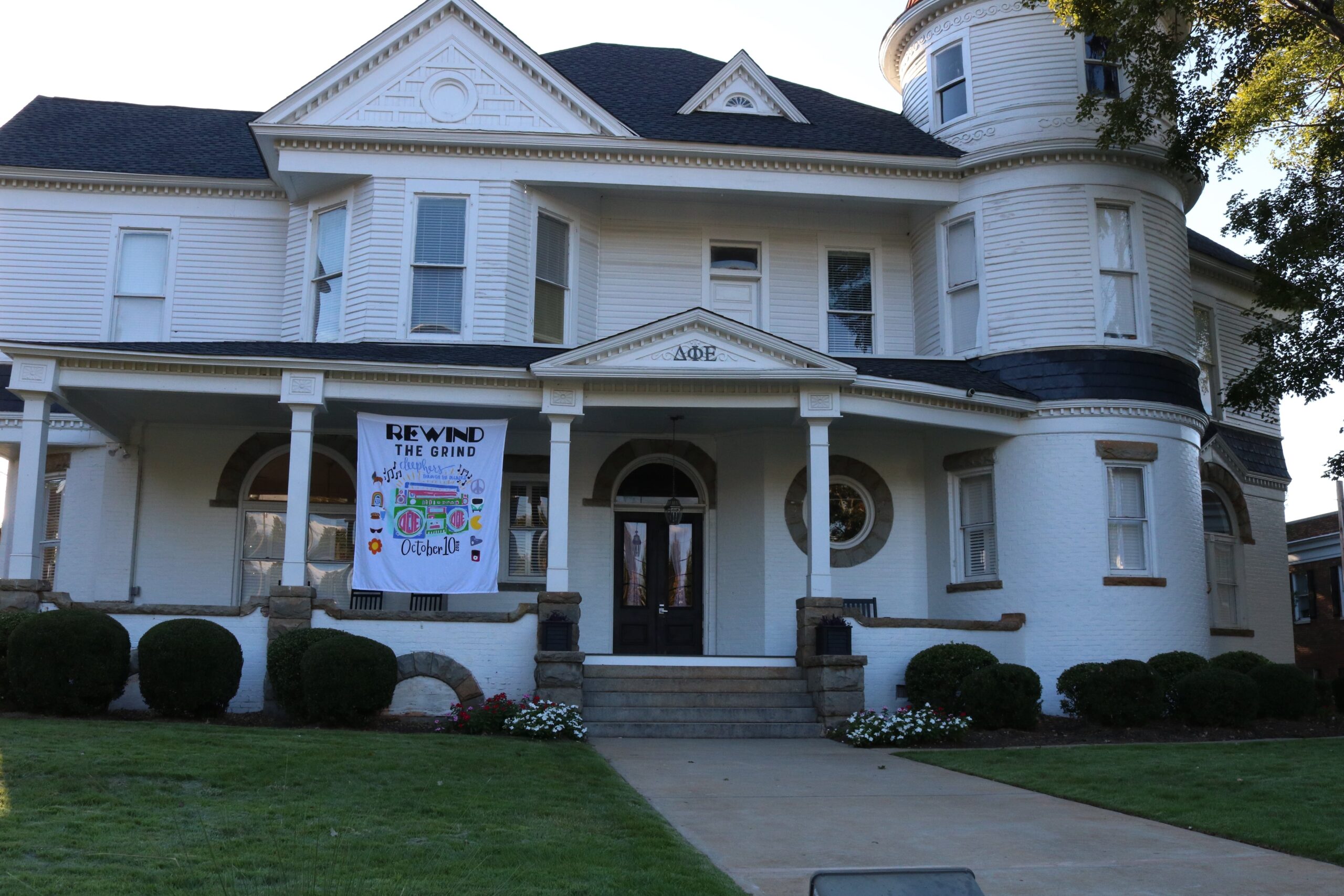 The Delta Phi Epsilon House, located at 398 S. Milledge Ave. in Athens, Georgia, is owned by the National Development Corporation of Delta Phi Epsilon, Inc. It is currently valued at $781,884. Delta Phi Epsilon was chartered at the University of Georgia in 2015. (Photo by Emma Fordham)