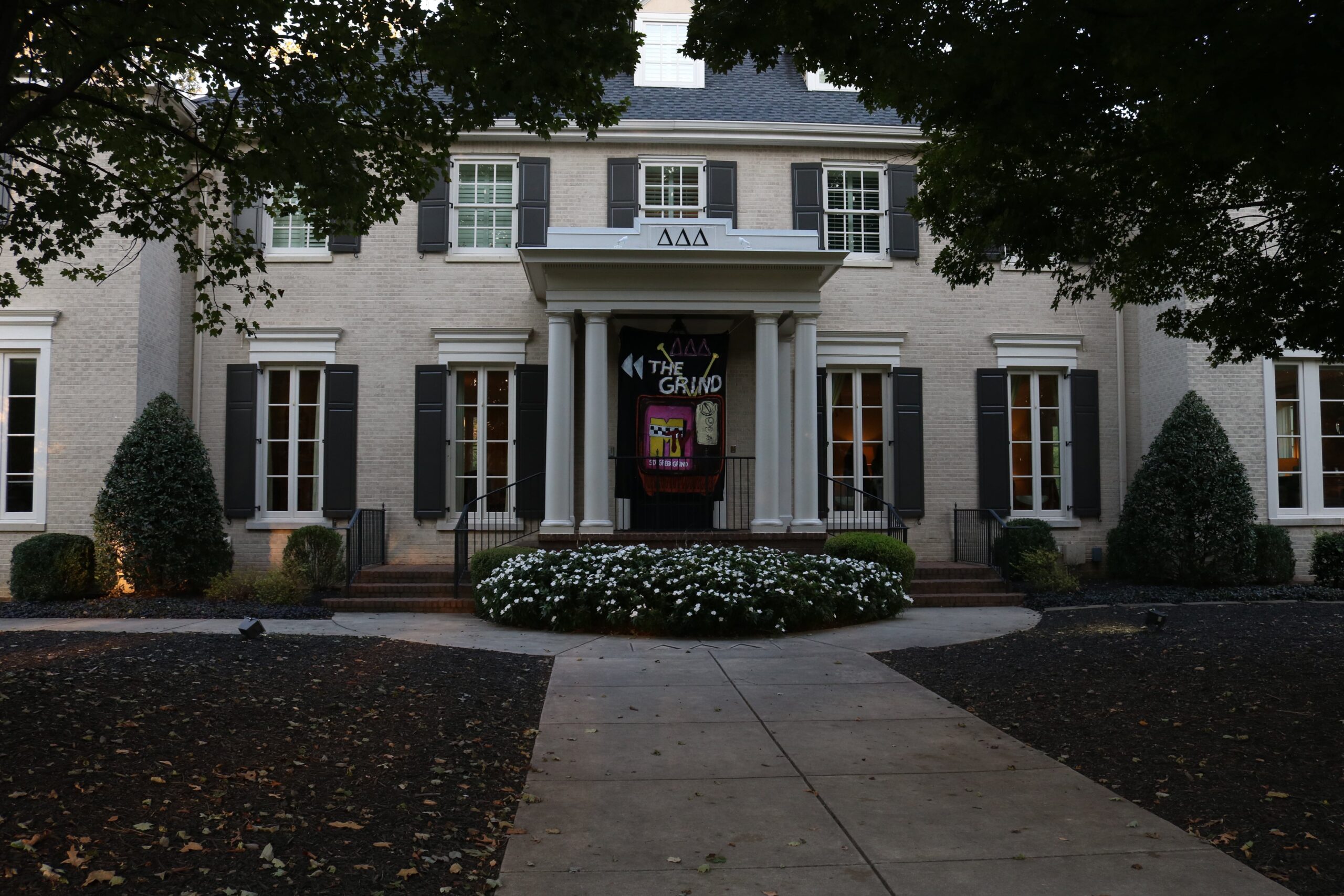 The Tri Delta house, located at 1111 S. Milledge Ave. in Athens, Georgia, is owned by the Alpha Rho Housing Corporation of Tri Delta Sorority. It is currently valued at $2.4 million. (Photo by Emma Fordham)