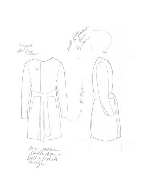 Flat rendering of Lenny Murr’s Yellow Coat. (Photo Courtesy/Lenny Murr