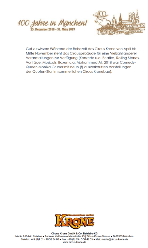 (PDF Courtesy/Circus Krone GmbH & Co. Betriebs-KG)
