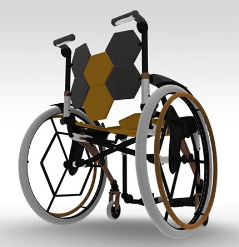 Airwheel H3T Mechanized Wheelchair: Use a joystick or a remote control to guide the chair.