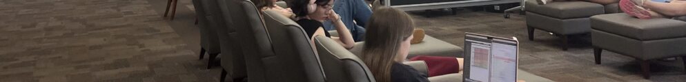 Student studying at UGA