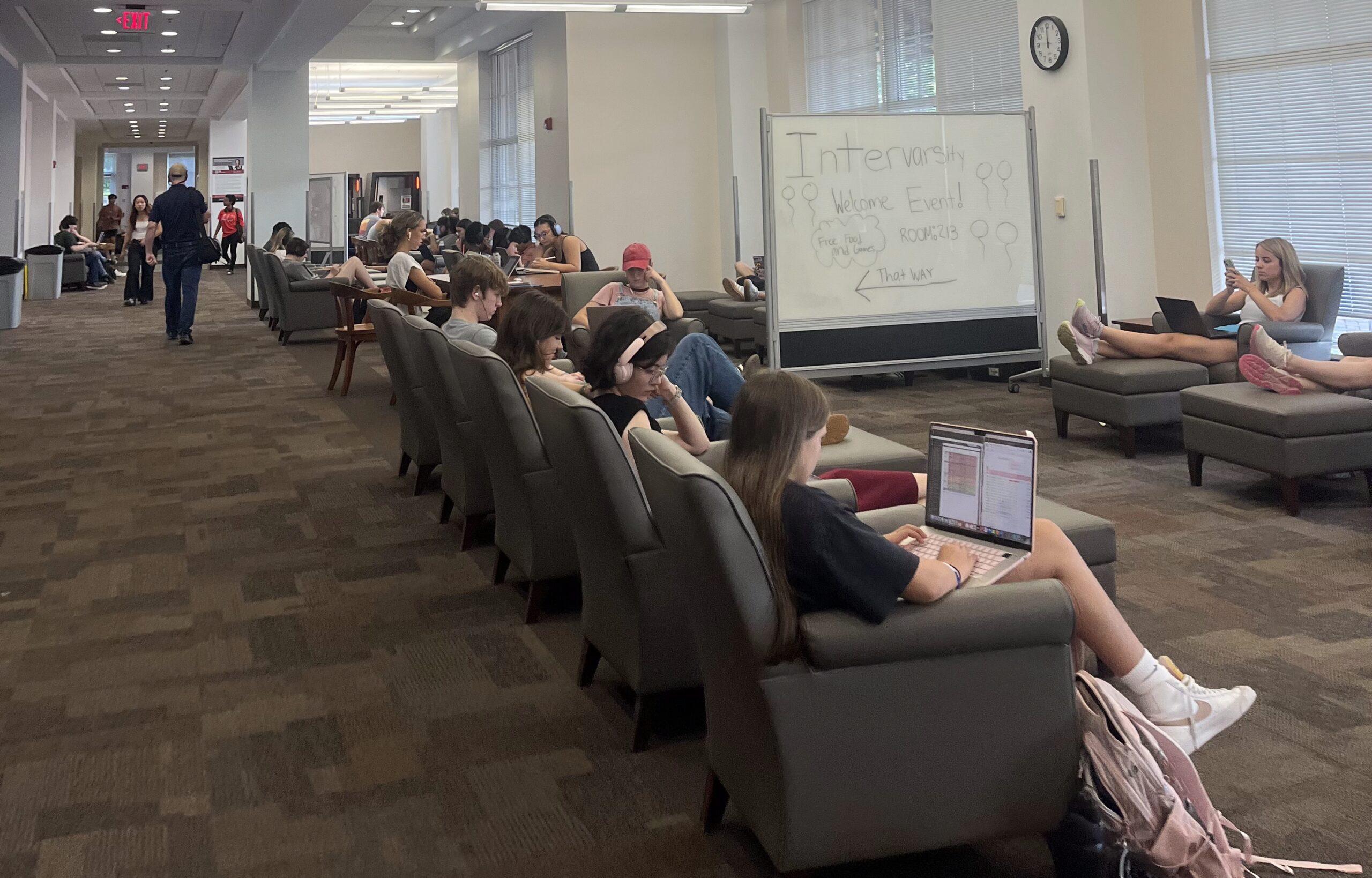Student studying at UGA