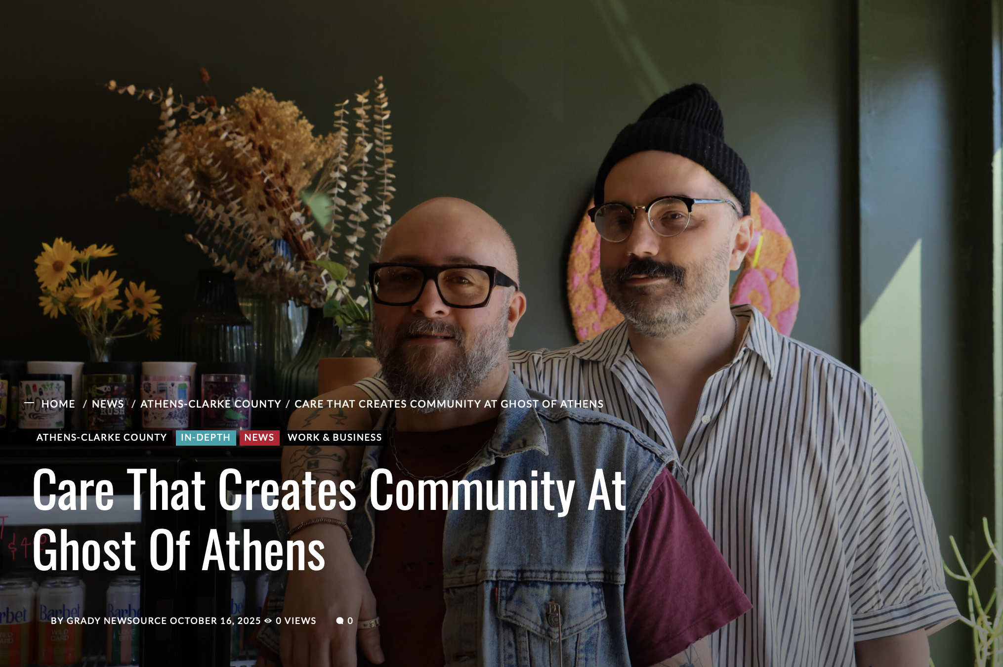 Story photo and title from a photo essay about Ghost of Athens