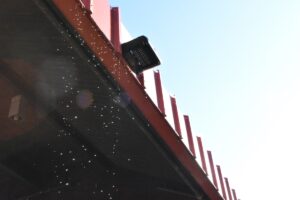 Meltwater drips from the roof of the University of Georgia's Tate Student Center on January 27, 2026.