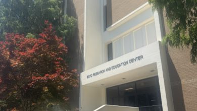 The artificial intelligence program is house in this Boyd Research and Education Center