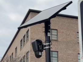 A flock safety camera