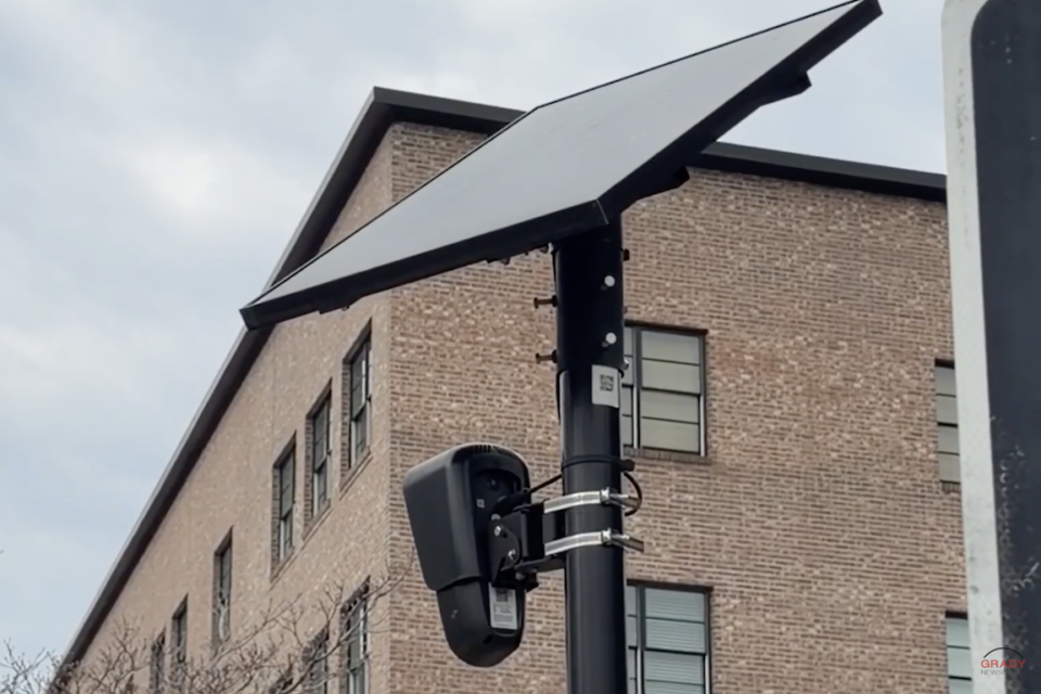 A flock safety camera