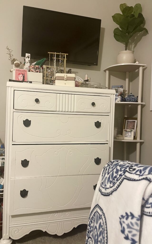 Jochum's chest of drawers that was passed down to her from her maternal grandmother. 