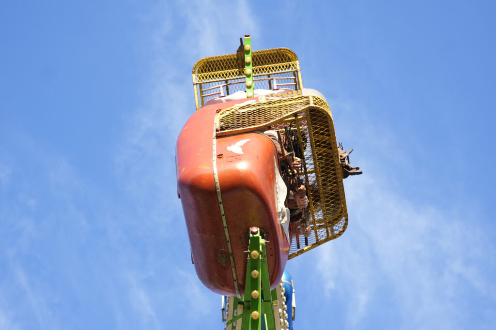 a fair ride upside down